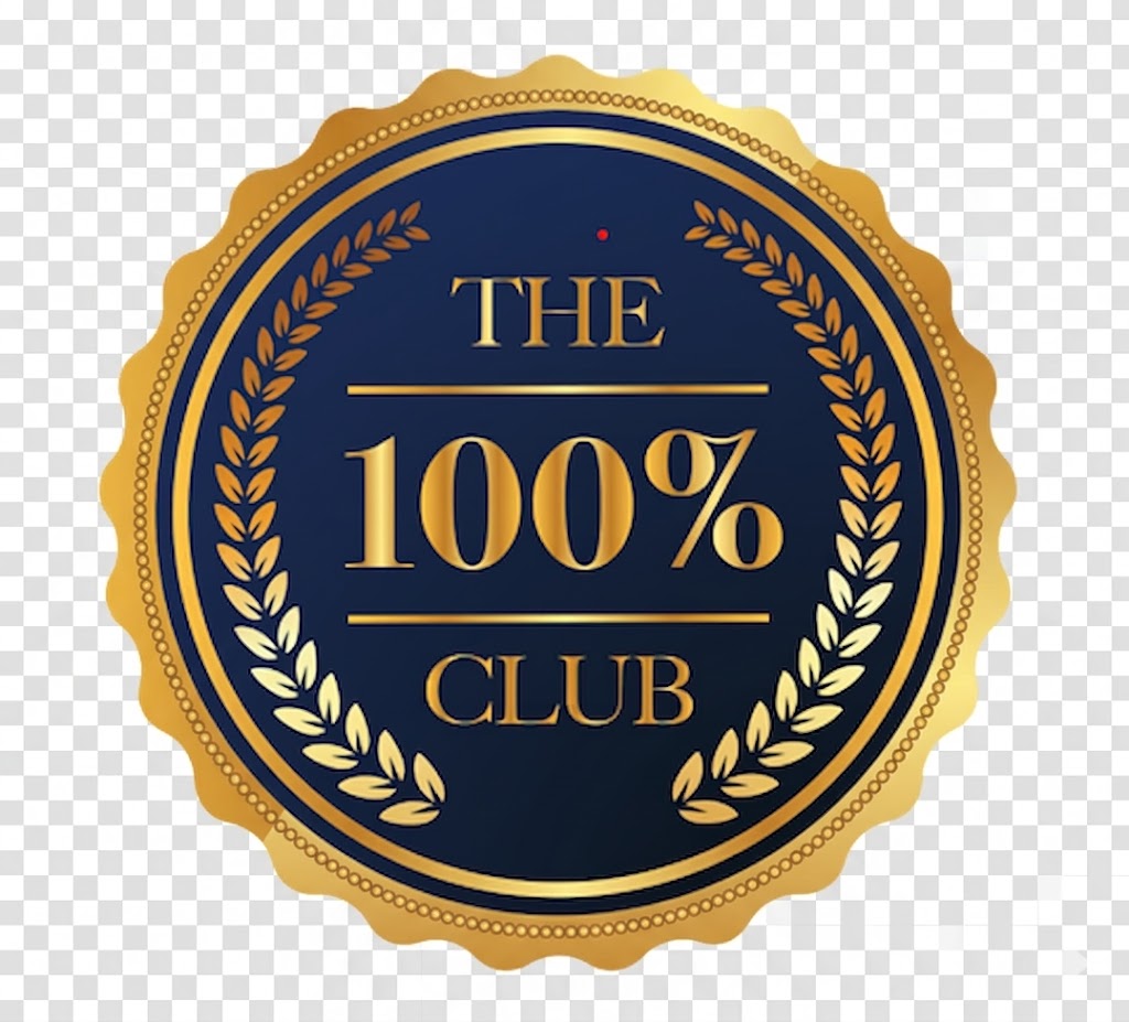 100% Club Award Badge - Christoff Coetzer